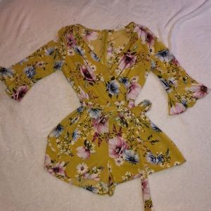 Bright Floral Romper